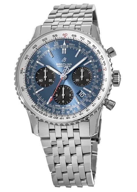 breitling navitimer blue band